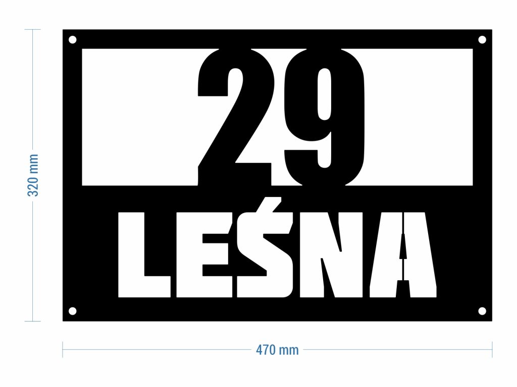 Adressschild mit Straßenummer verzinken - Image 4