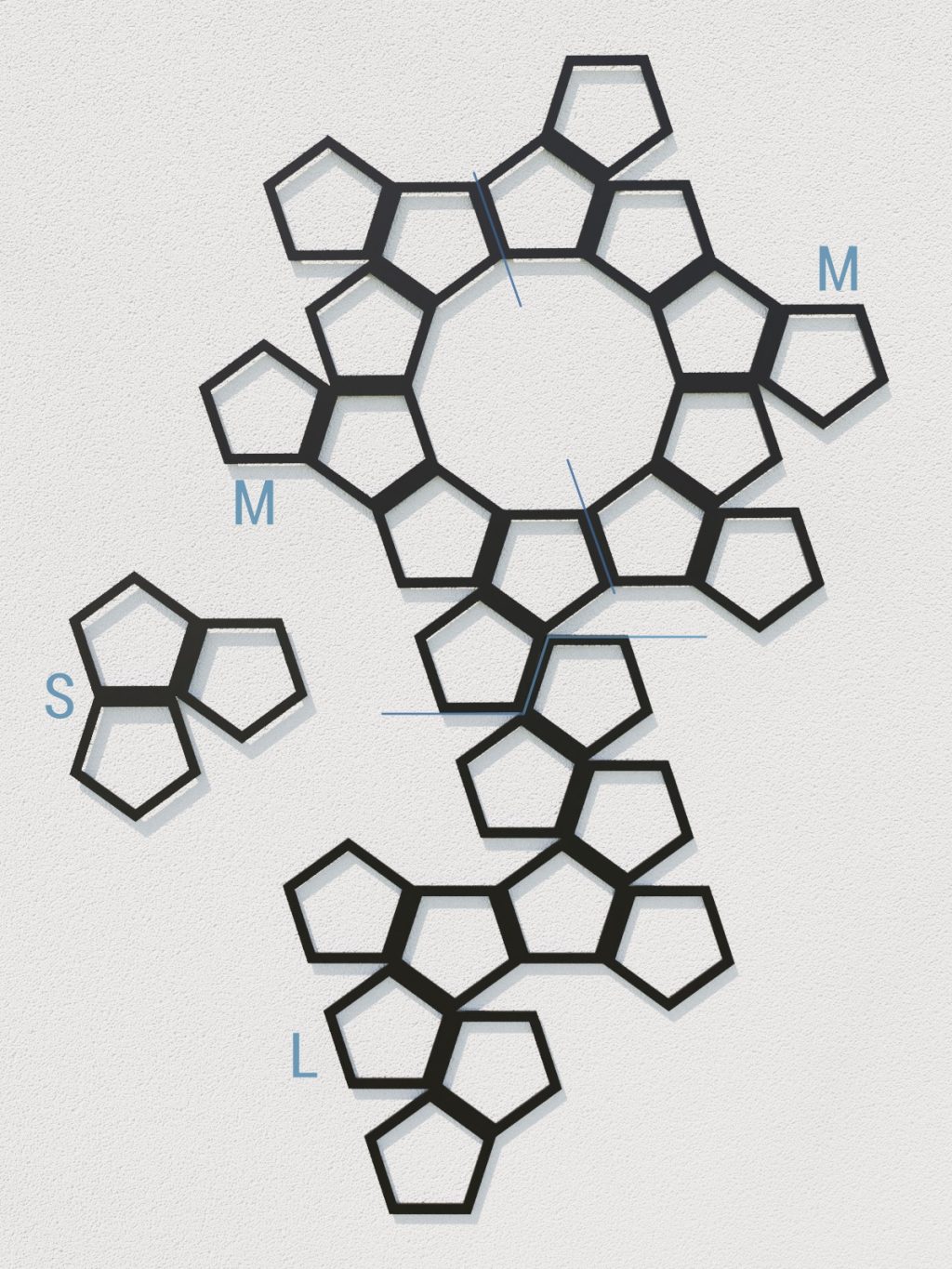 Rankgitter Pentagon L 59x77 cm - Image 3