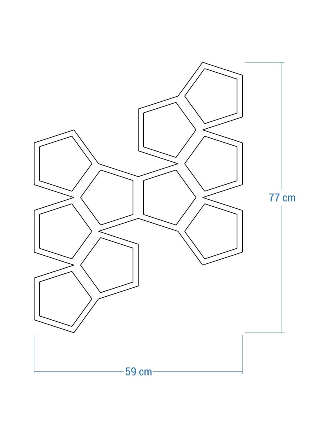 Rankgitter Pentagon L 59x77 cm - Image 5