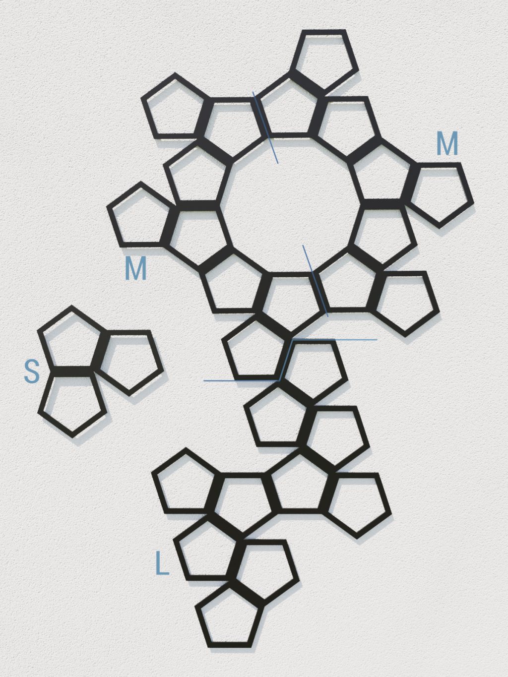 Rankhilfe Metall Pentagon M 54x84 cm - Image 4
