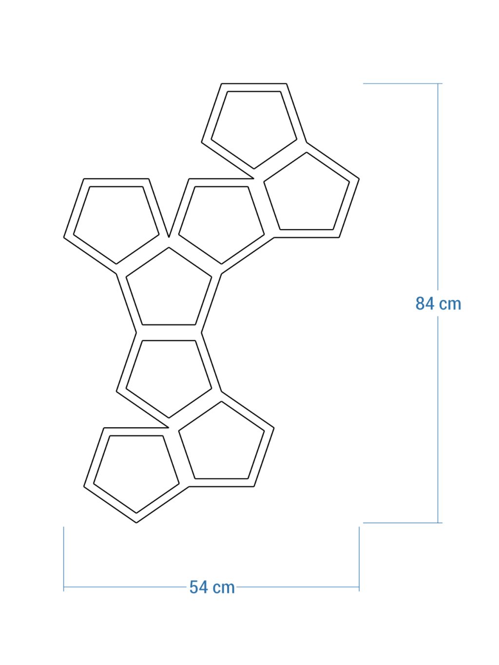Rankhilfe Metall Pentagon M 54x84 cm - Image 5