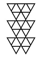 Rankhilfe Dreiecke L 52x90 cm