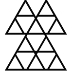 Rankhilfe Dreiecke M 52x60 cm