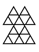 Rankhilfe Dreiecke M 52x60 cm