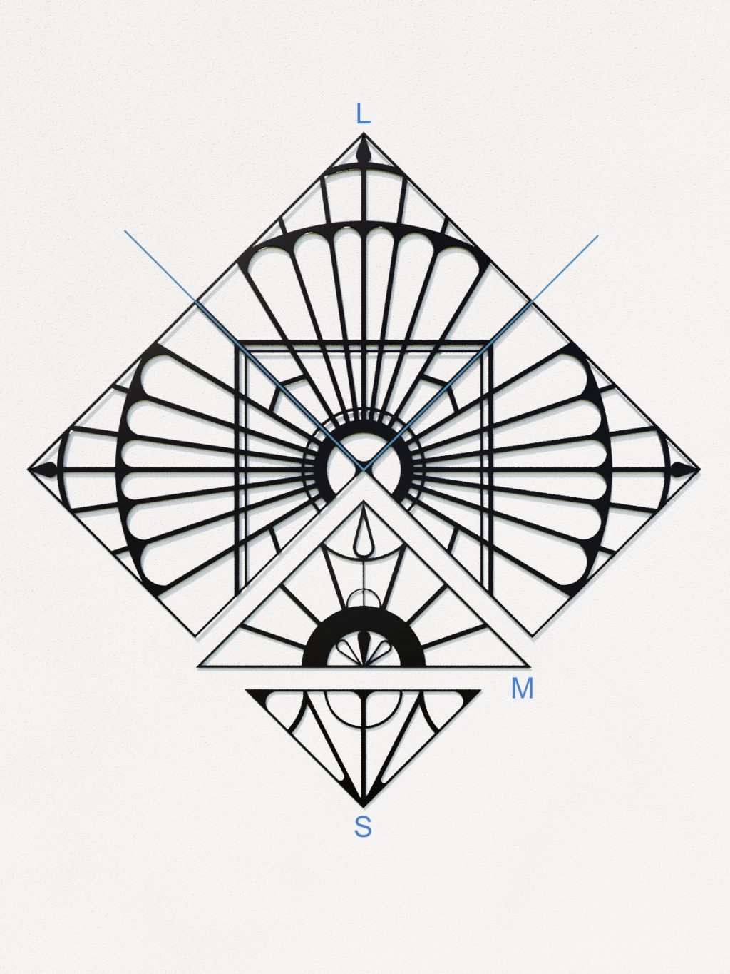 Wandspalier Paro L 80x80 cm - Image 4