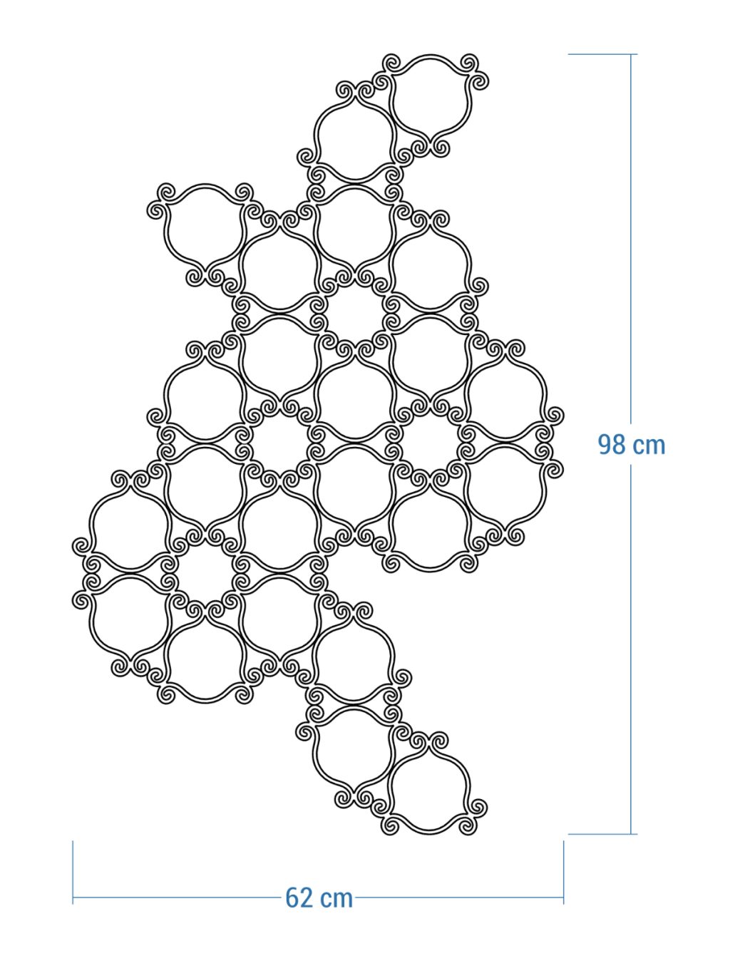 Wandspalier Esso L 62x98 cm - Image 4