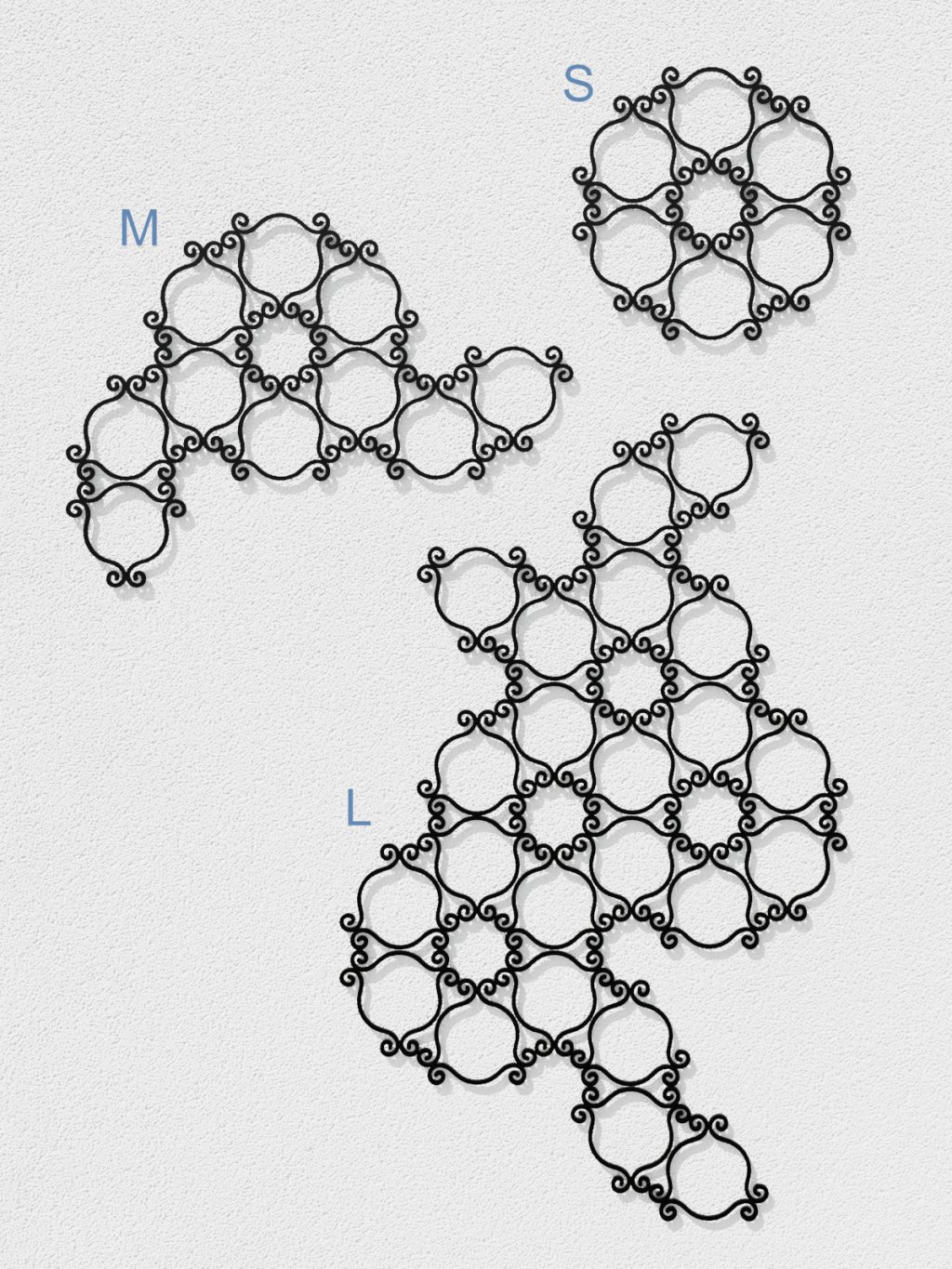 Wandspalier Esso M 62x46 cm - Image 3