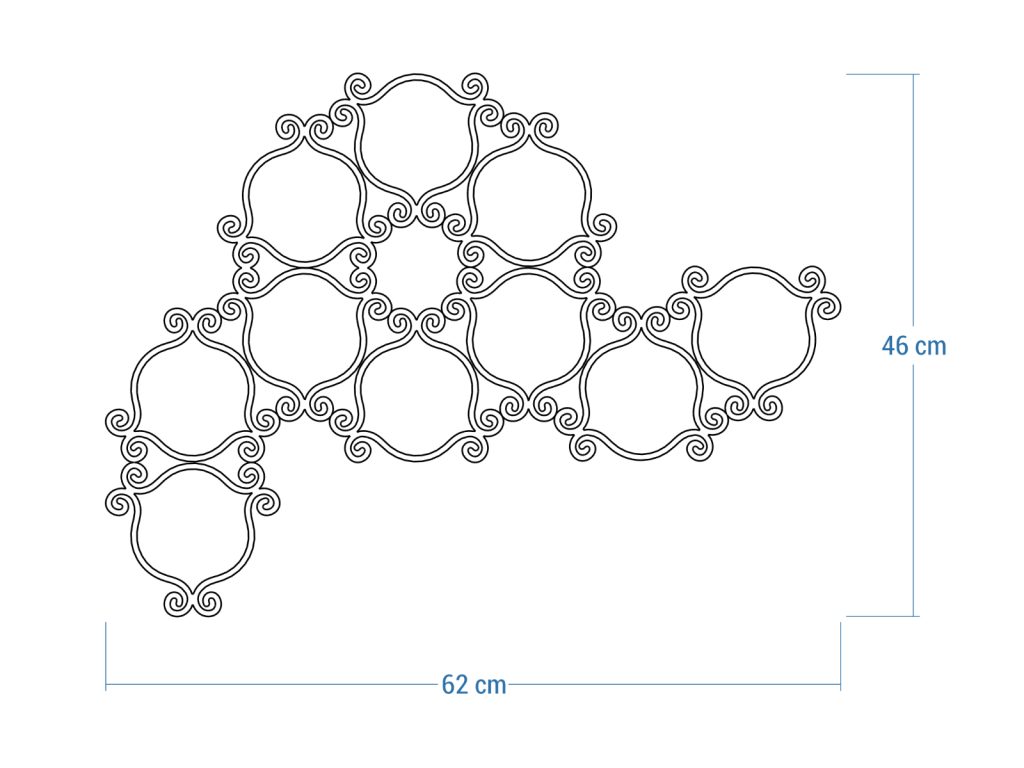 Wandspalier Esso M 62x46 cm - Image 4