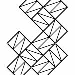 Wandspalier Zigzag L 77x96 cm