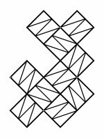 Wandspalier Zigzag L 77x96 cm