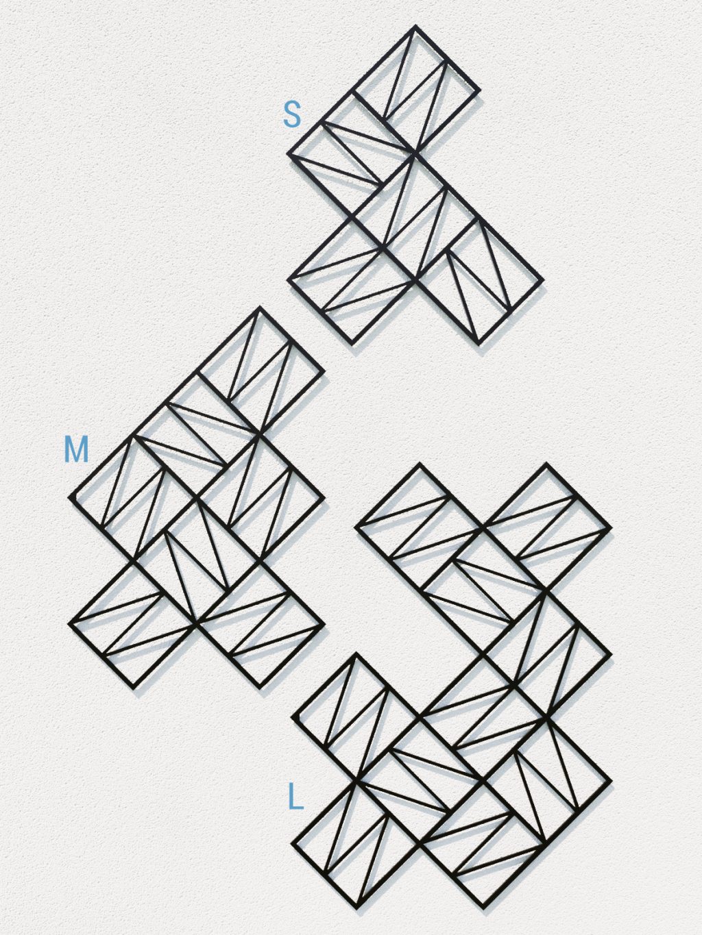 Wandspalier Zigzag L 77x96 cm - Image 3