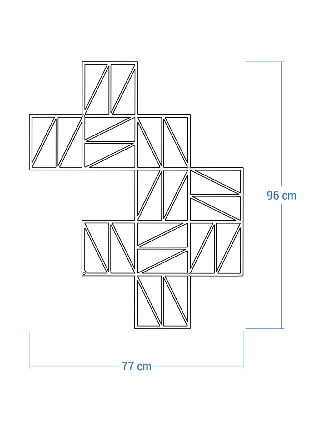 Wandspalier Zigzag L 77x96 cm - Image 4