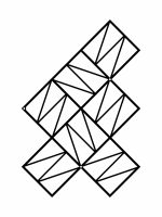 Wandspalier Zigzag M 58x77 cm