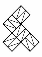 Wandspalier Zigzag S 58x58 cm