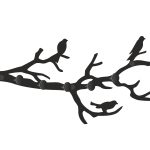 Kleiderhaken Zweigstelle 50 cm