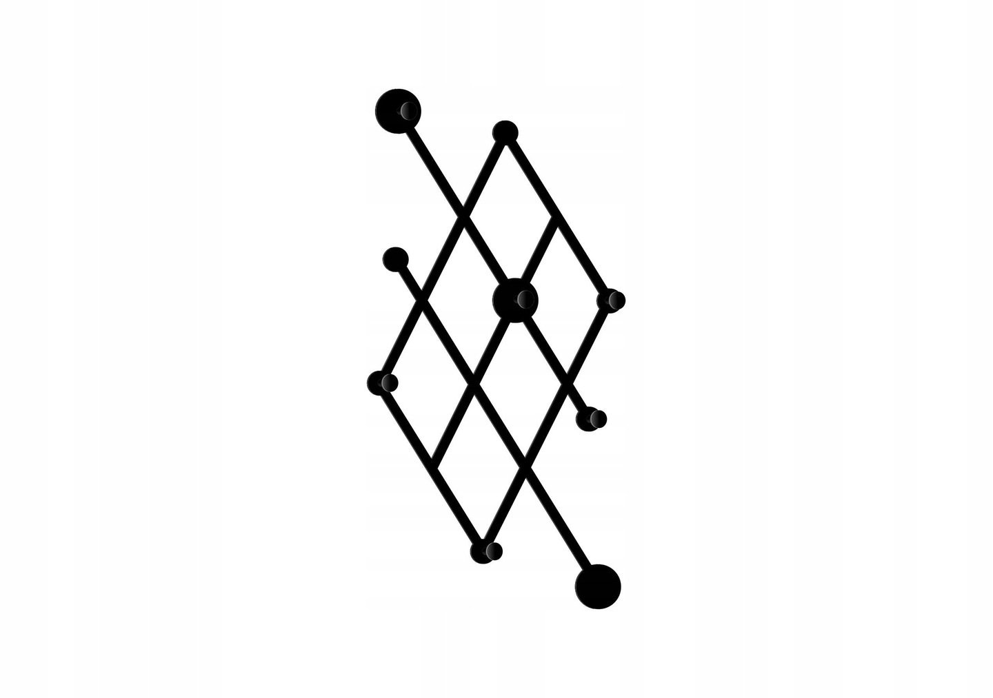 w124-80-cza Kleiderhaken Loft 80 cm - Image 1