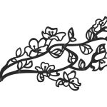 Wandhaken Kirsche 60 cm