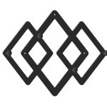 Wandhaken Geometric 40 cm