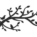 Wandhaken Nachtigall 80 cm