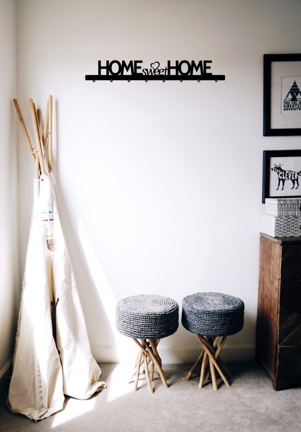 Wandgarderobe Home Sweet Home 80 cm - Image 2