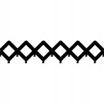 Kleiderhaken Gitter 100 cm