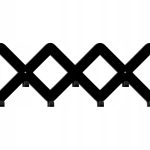 Kleiderhaken Gitter 45 cm