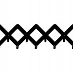 Kleiderhaken Gitter 60 cm