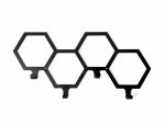 Wieszak metalowy Heksagon 40 cm