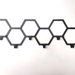 Wieszak metalowy Heksagon 60 cm