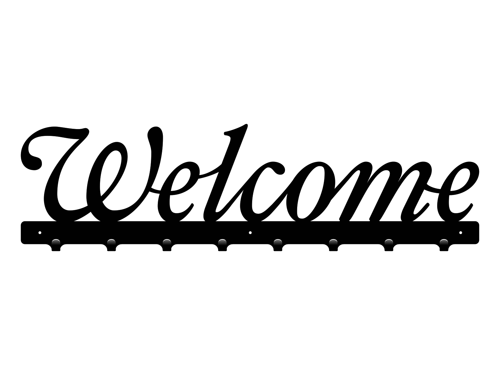 wie003-80-cza Wandgarderobe Welcome 80 cm - Image 1