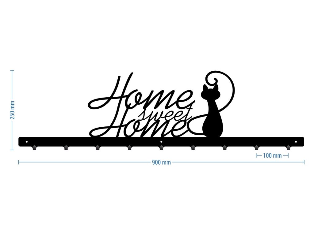 Wandgarderobe Home Sweet Home 90 cm - Image 3