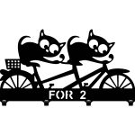 Wandgarderobe Katzen 40 cm