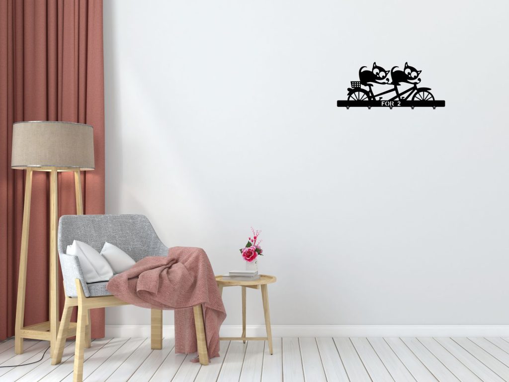 Wandgarderobe Katzen 50 cm - Image 2