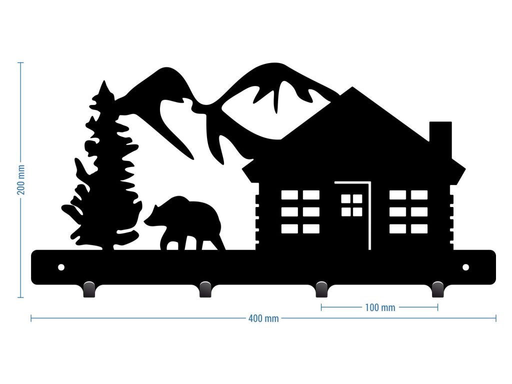 Wandgarderobe Berge 40 cm - Image 2