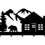 Wandgarderobe Berge 50 cm