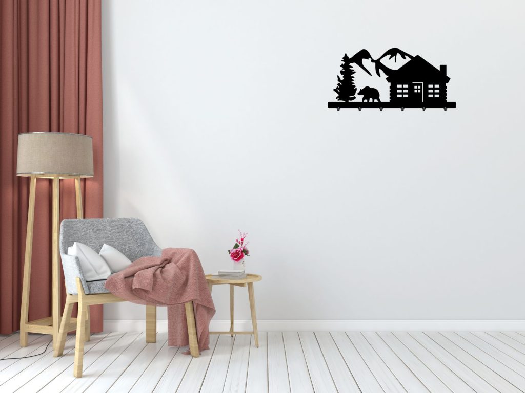 Wandgarderobe Berge 60 cm - Image 2