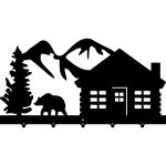 Wandgarderobe Berge 70 cm