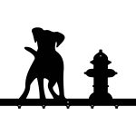 Kleiderhaken Hund 70 cm