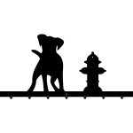 Kleiderhaken Hund 90 cm