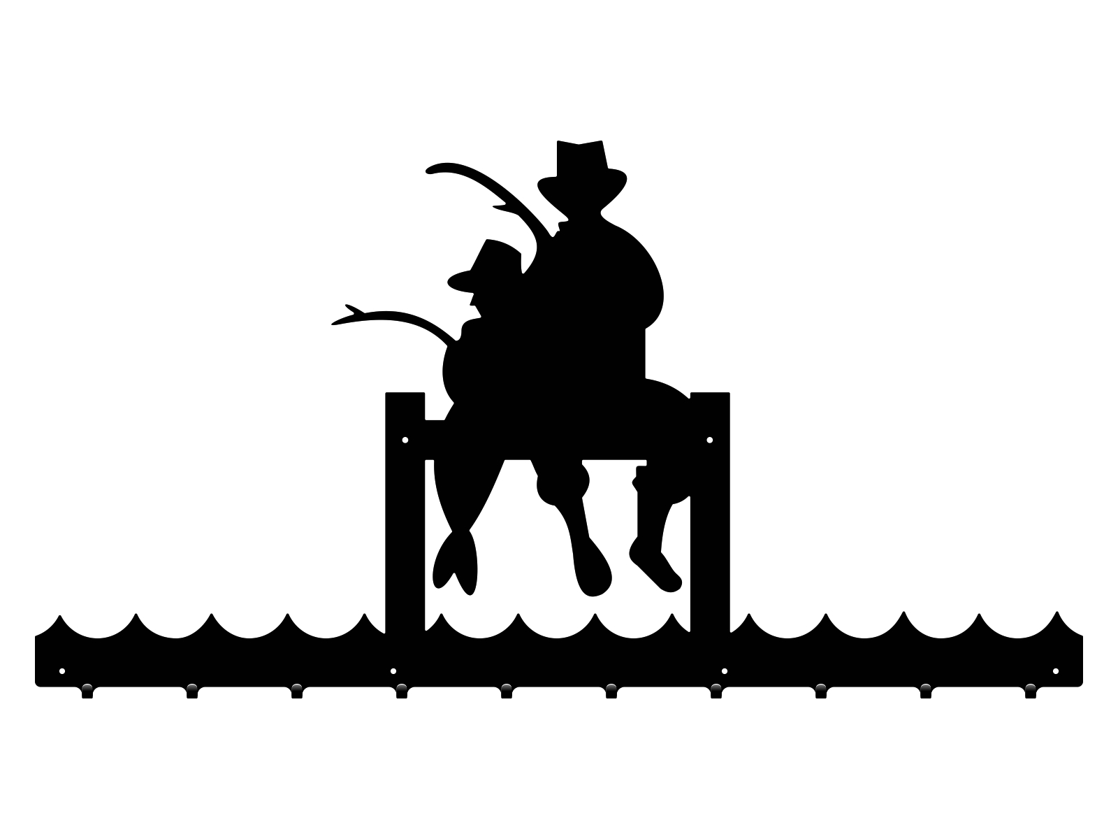 wie026-100-cza Kleiderhaken Angler 100 cm - Image 1