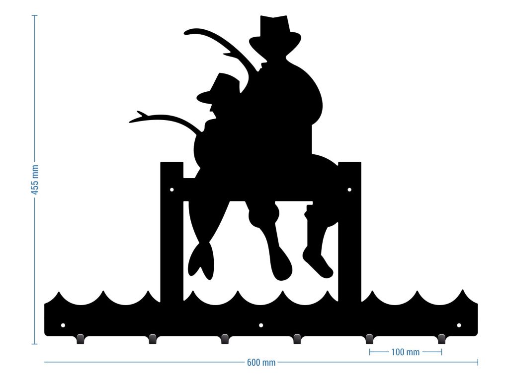 Kleiderhaken Angler 60 cm - Image 2