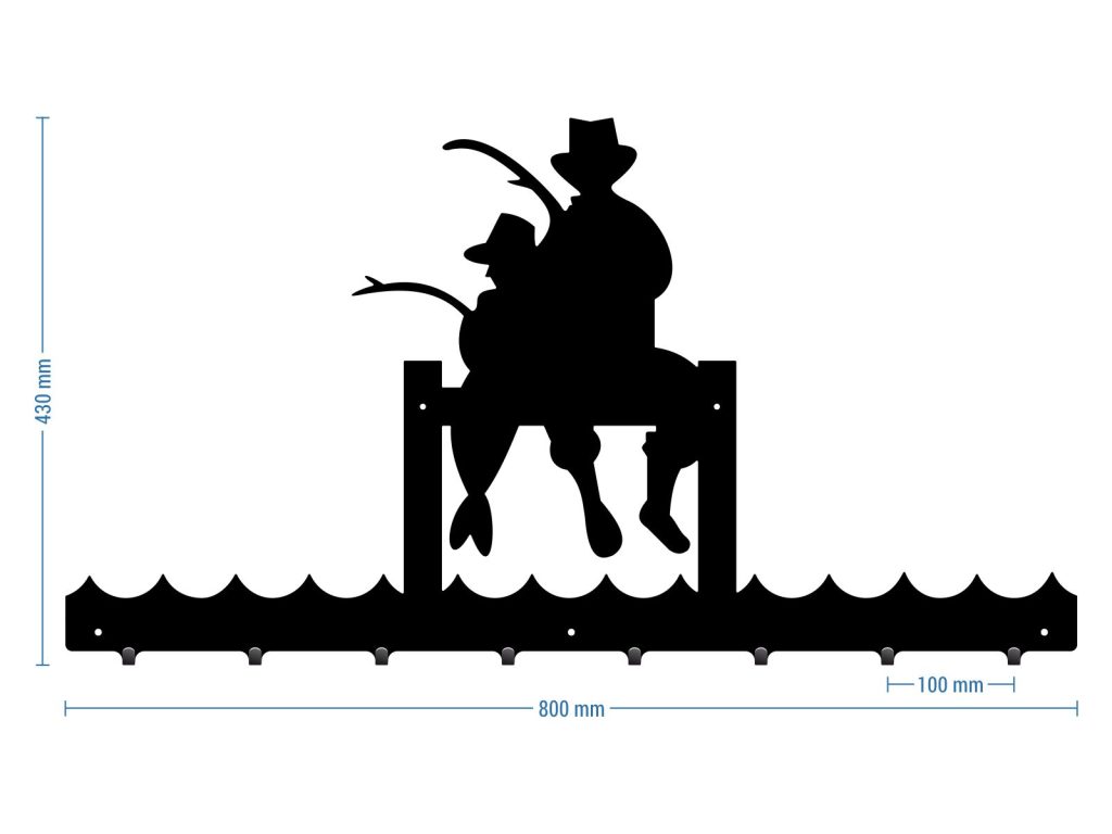 Kleiderhaken Angler 80 cm - Image 2