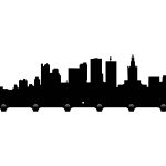 Kleiderhaken Stadt 60 cm