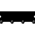 Wieszak ścienny metalowy na klucze 10 cm