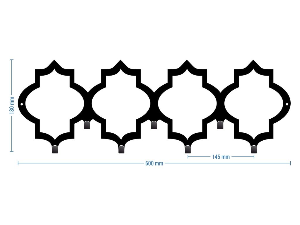Kleiderhaken Marokko 60 cm - Image 2