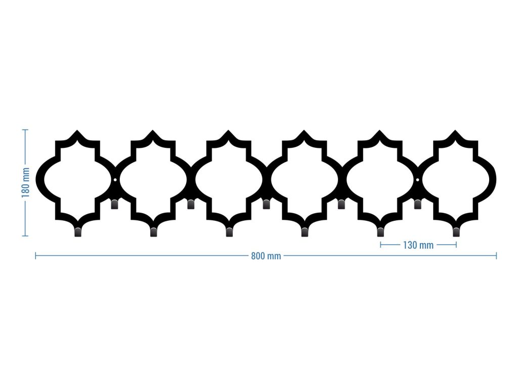 Kleiderhaken Marokko 80 cm - Image 2