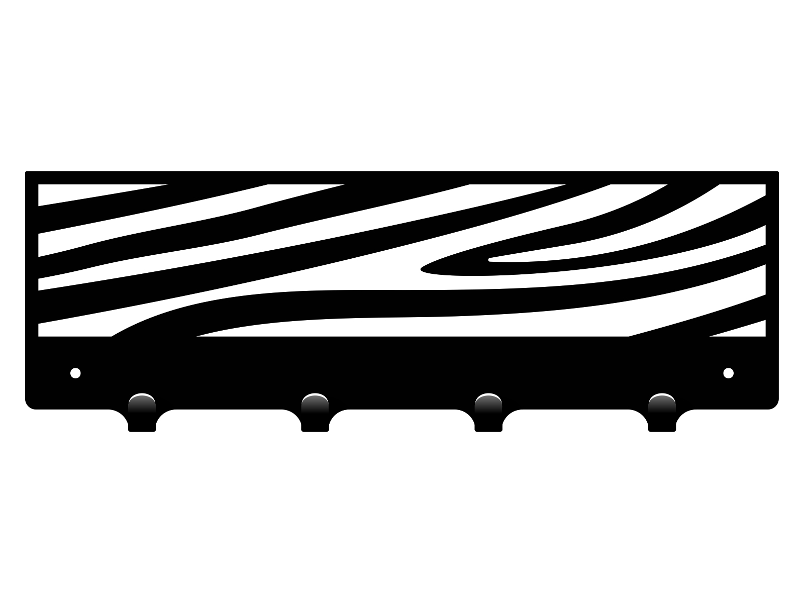 wie141-40-cza Wandhaken Zebra 40 cm - Image 1