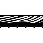 Wandhaken Zebra 60 cm