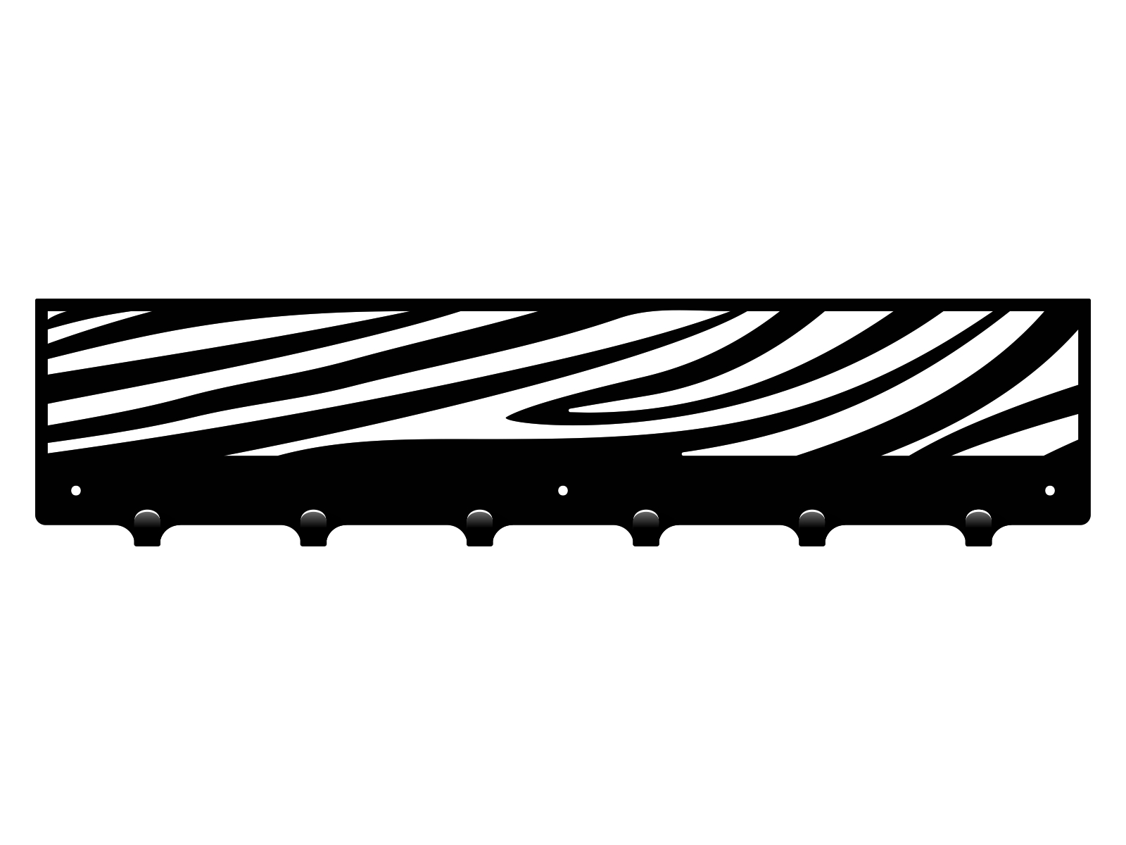 wie141-60-cza Wandhaken Zebra 60 cm - Image 1