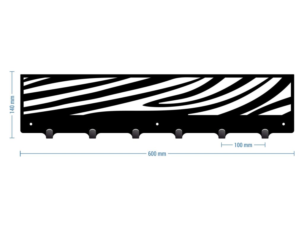 Wandhaken Zebra 60 cm - Image 2